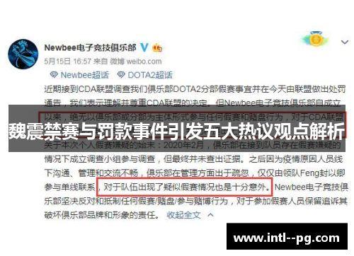 魏震禁赛与罚款事件引发五大热议观点解析