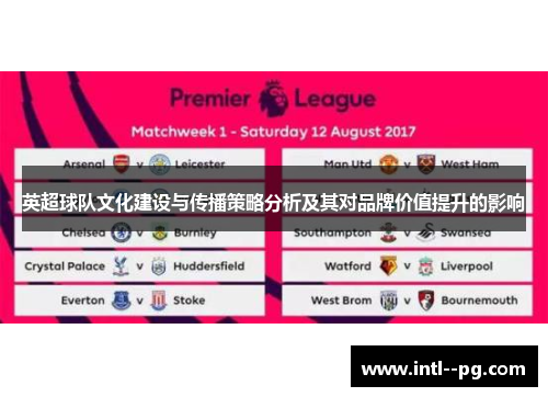 英超球队文化建设与传播策略分析及其对品牌价值提升的影响